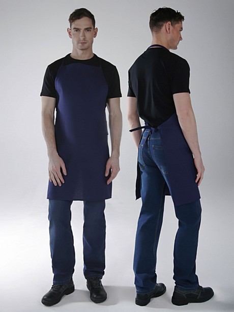 Фартук с грудкой (тк.Диагональ), т.синий