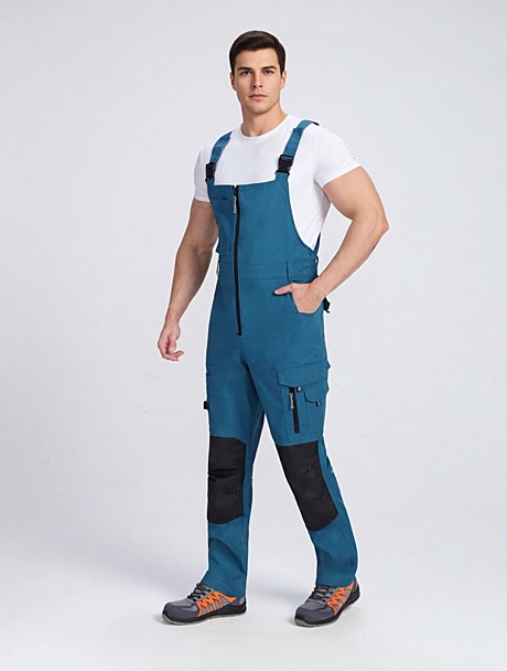Полукомбинезон ProfLineSpecialist (тк.РипСтоп,240), циан/черный
