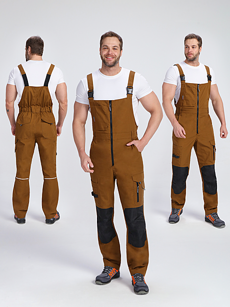Полукомбинезон ProfLineSpecialist (тк.РипСтоп,240), коричневый/черный