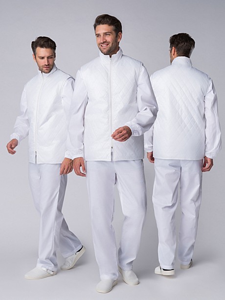 Жилет утепленный Хаспфуд (тк.Дюспо,80), белый