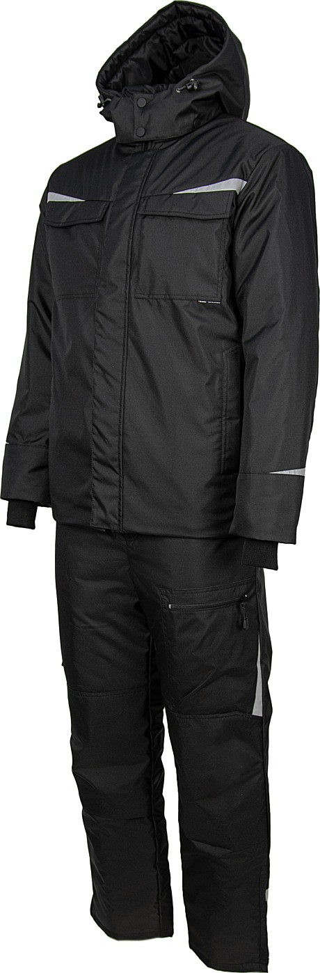 Зимний рабочий костюм Brodeks KW603, черный