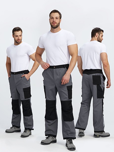 Брюки Милан NEW CH МВО (тк.Смесовая,270), т.серый/черный